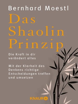 cover image of Das Shaolin-Prinzip